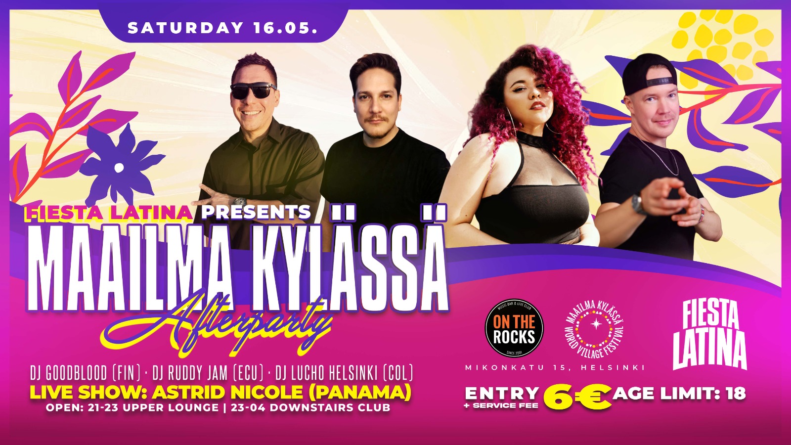 Fiesta Latina presents: Maailma Kylässä Afterparty promo